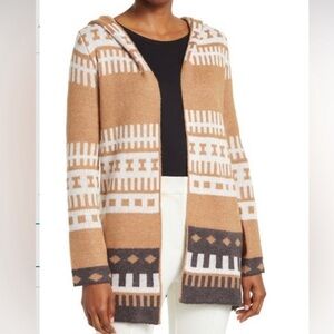 Love by Design Apollo Hooded Aztec Tribal Pattern Cardigan - Size Large, NWT
